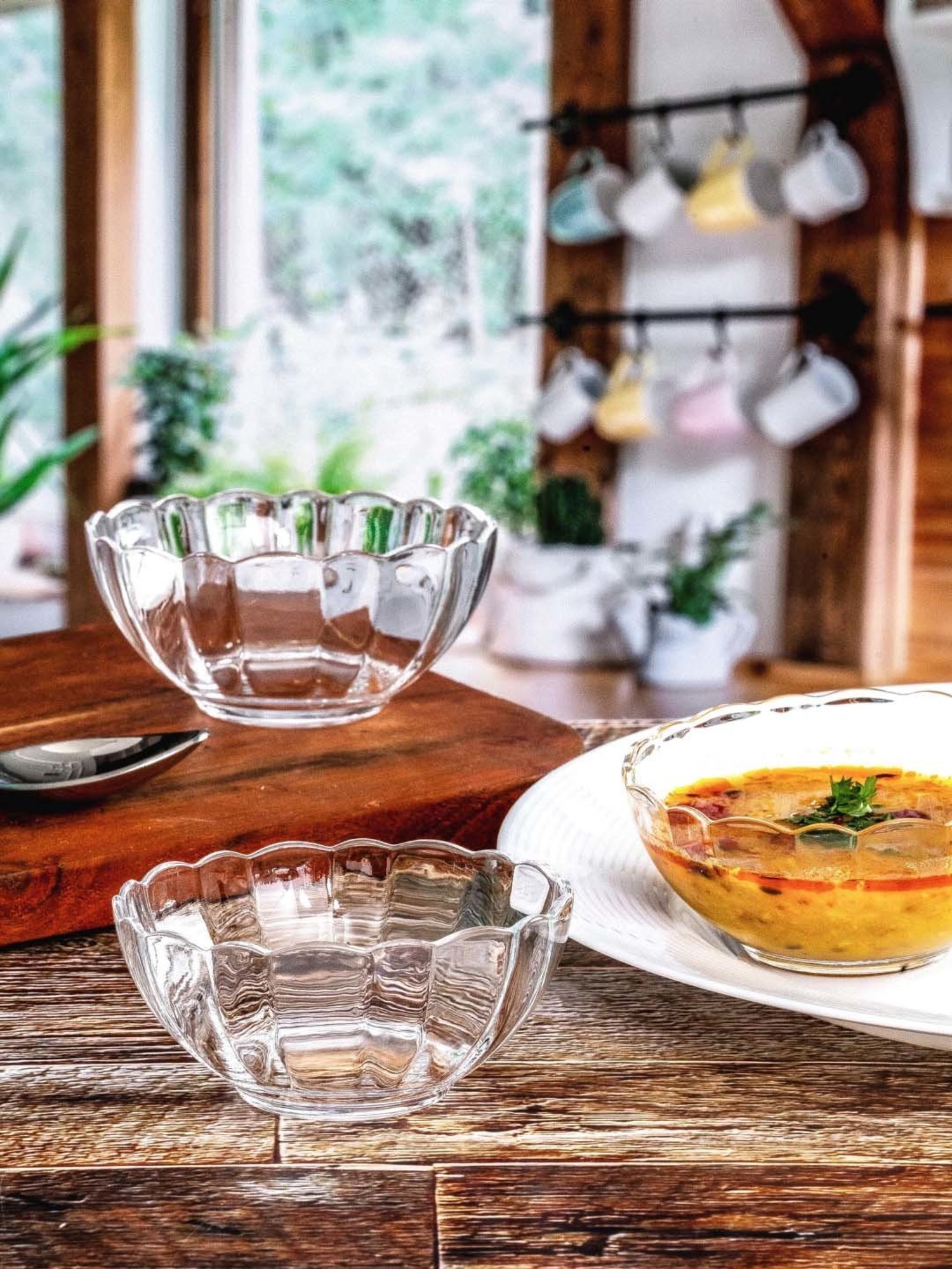 Luminarc Transparent Glass Veg Bowl (0.16 L) - Set of 6