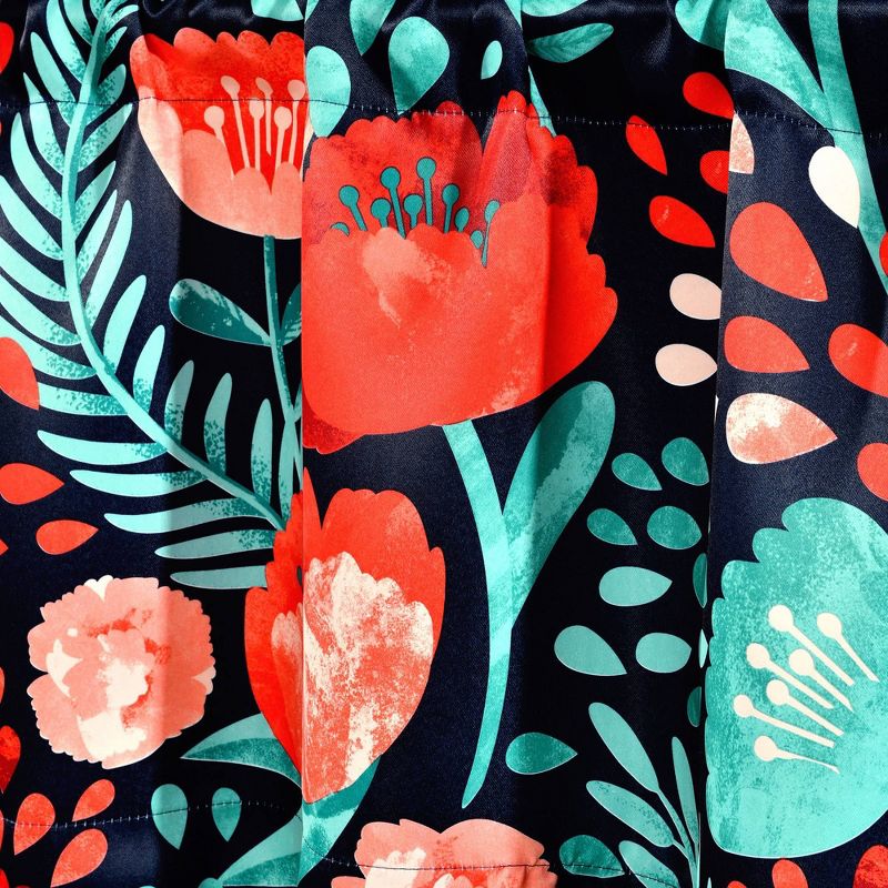 18"x52" Poppy Room Darkening Garden Window Valance - Lush Décor