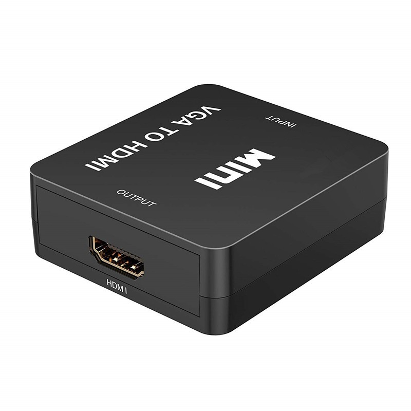 VGA to HDMI, CORN HD 1080P VGA to HDMI Video and Audio Video Converter Adapter for HDTVs, monitors, displayers, Laptop Desktop Computer