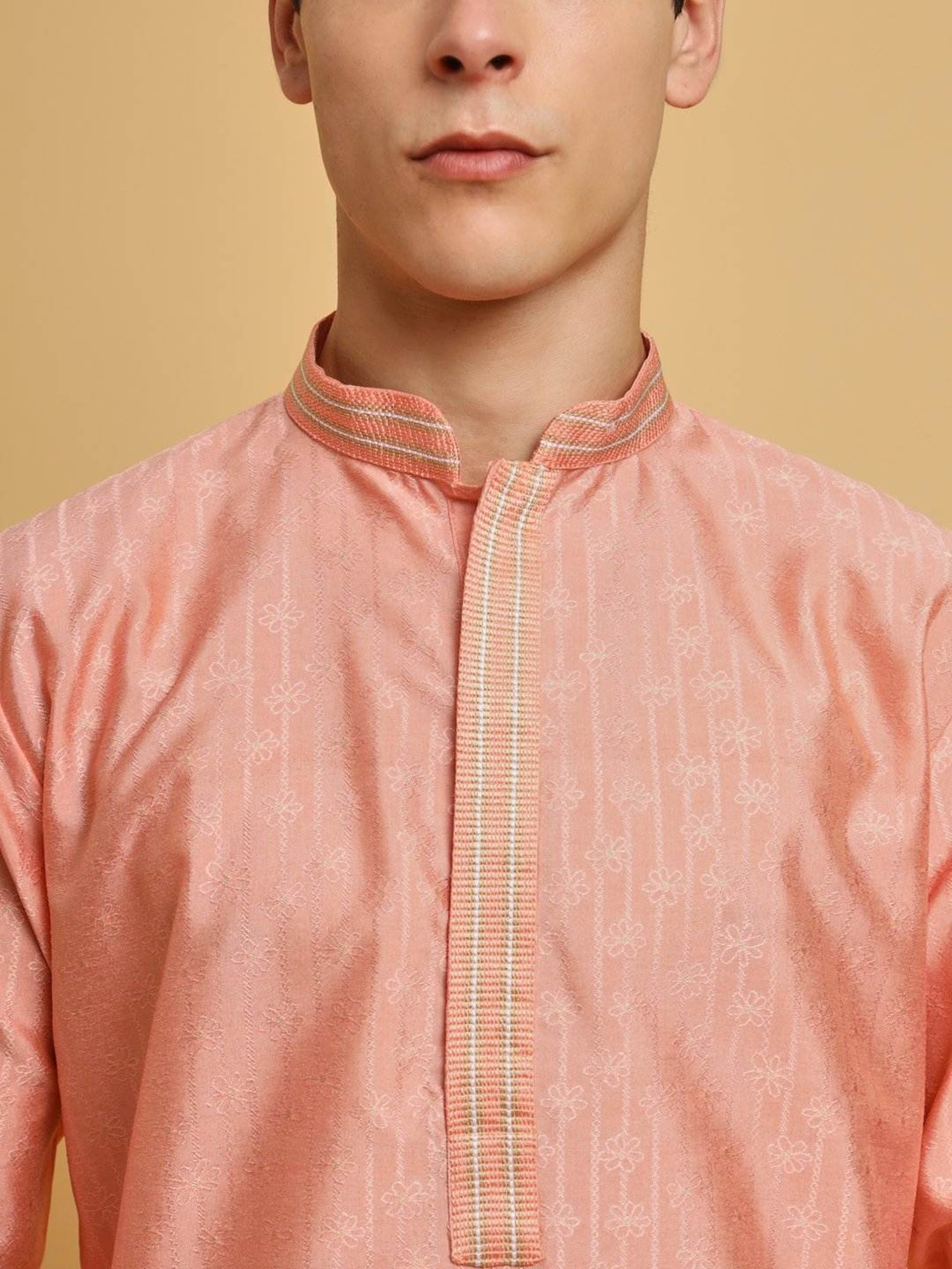SWAGG INDIA Peach Regular Fit Kurta
