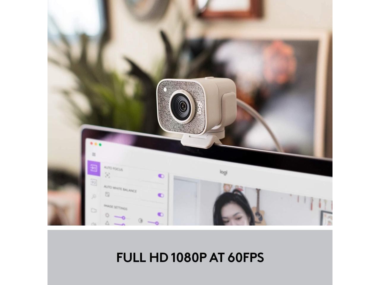 Logitech StreamCam, 1080P HD 60fps Streaming Webcam with USB-C and Built-in Microphone (In Hand)1080P at 60 fps The ultimate streaming experience for both creator And audience with ultra-smooth