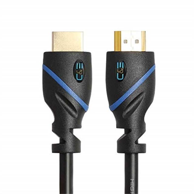 C&E CNE73300 High-Speed HDMI Cable 6-Feet, Supports Ethernet, 3D and Audio Return, UltraHD 4K Ready