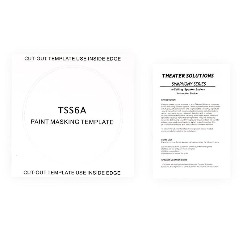 TSS6A Home Deluxe in Ceiling 65quot Angled Speaker