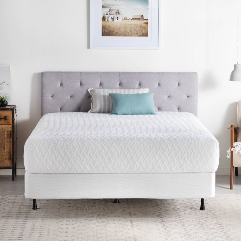 Universal Adjustable Metal Bed Frame with Center Support & Glides - Brookside