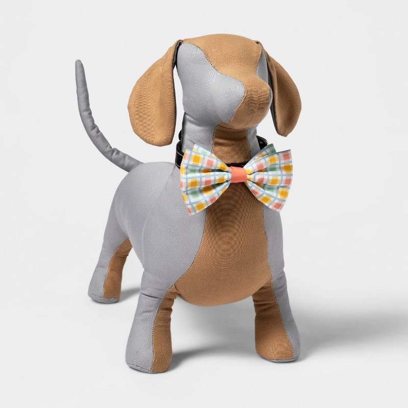 Plaid Collar Slide Dog Bowtie - Boots & Barkley™