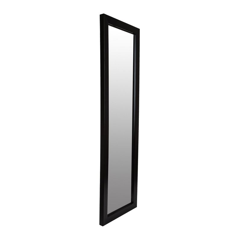 15"x51" Black Full Length Over The Door Mirror Black - Patton Wall Decor
