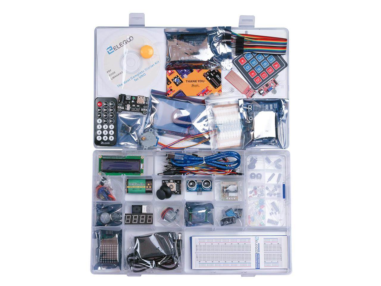 Elegoo For Arduino UNO R3 Project Most Complete Starter Kit w/ Tutorial for MEGA2560 UNO NANO (63 Items)