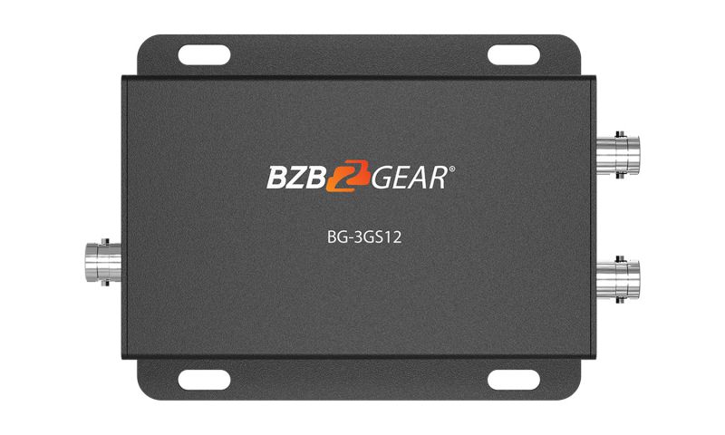 BZBGEAR 1x2 SDI Splitter Amplifier with long distance support up to 200m for SD/ 120m for HD/ 80m for 3G