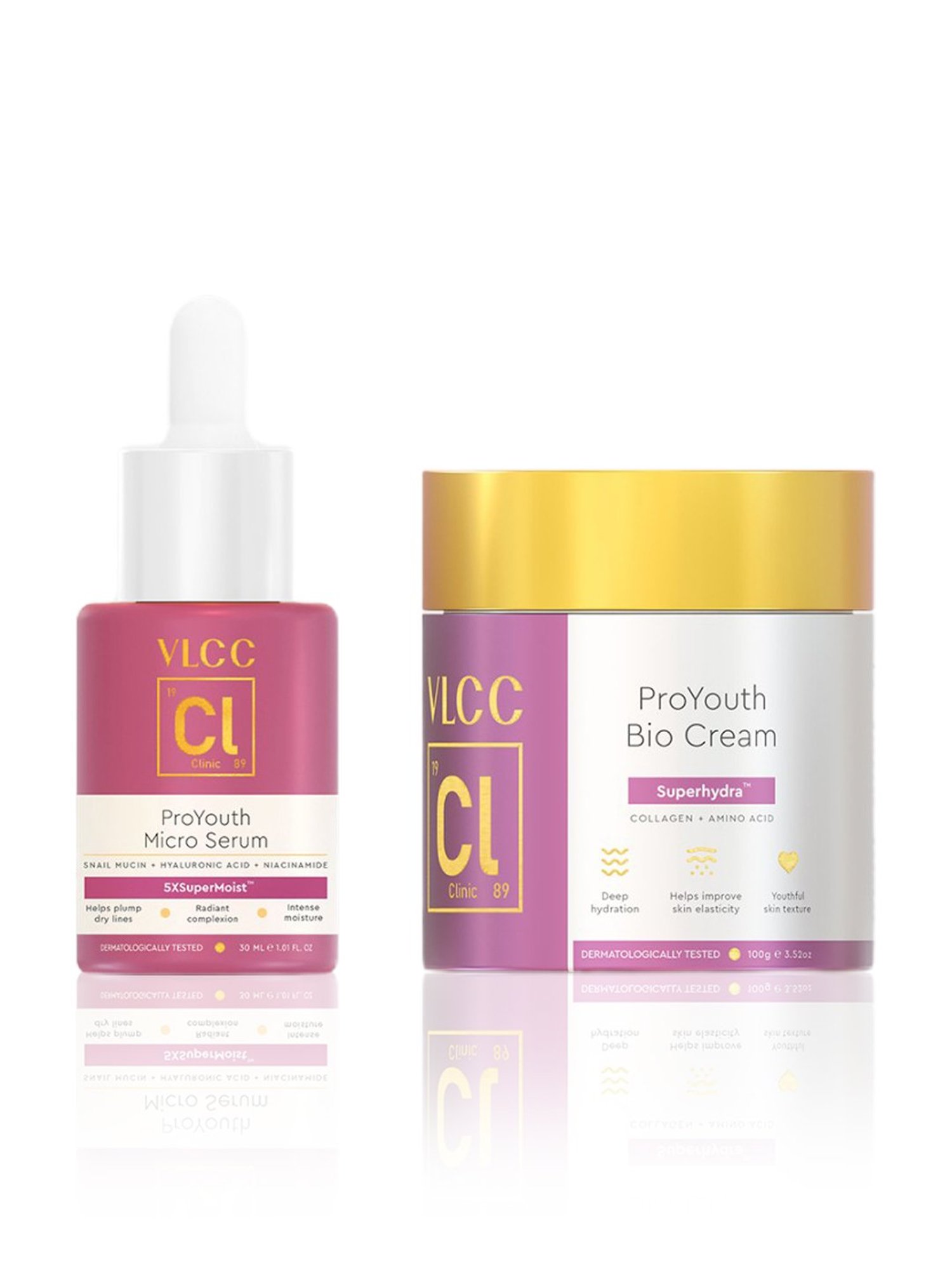 VLCC Clinic ProYouth Micro Serum & Bio Cream Combo