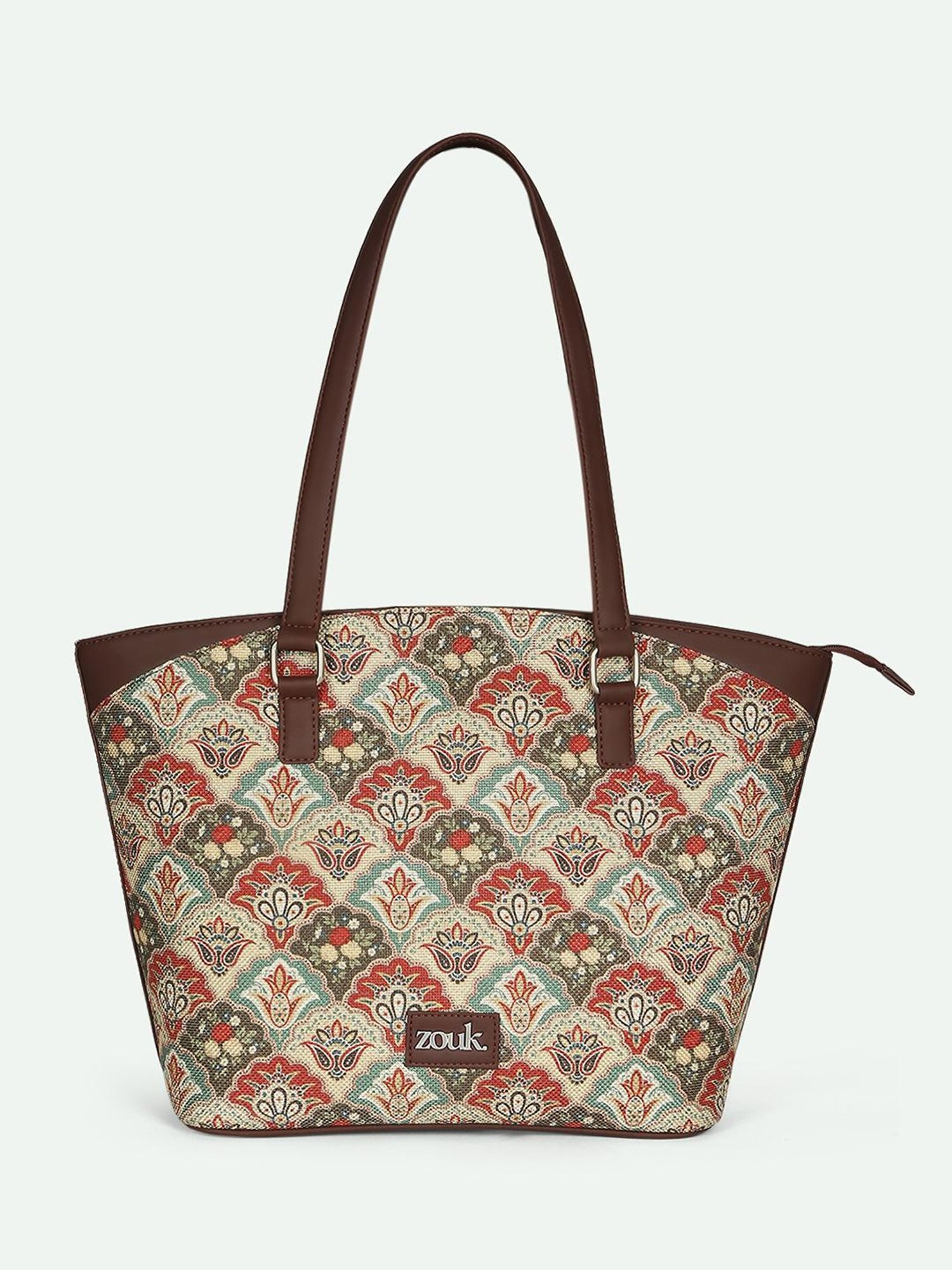 ZOUK Multicolor Printed Large Tote Bag
