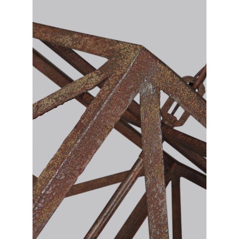 Generation Lighting Marquelle 4 light Weathered Iron Chandelier F3171/4WI