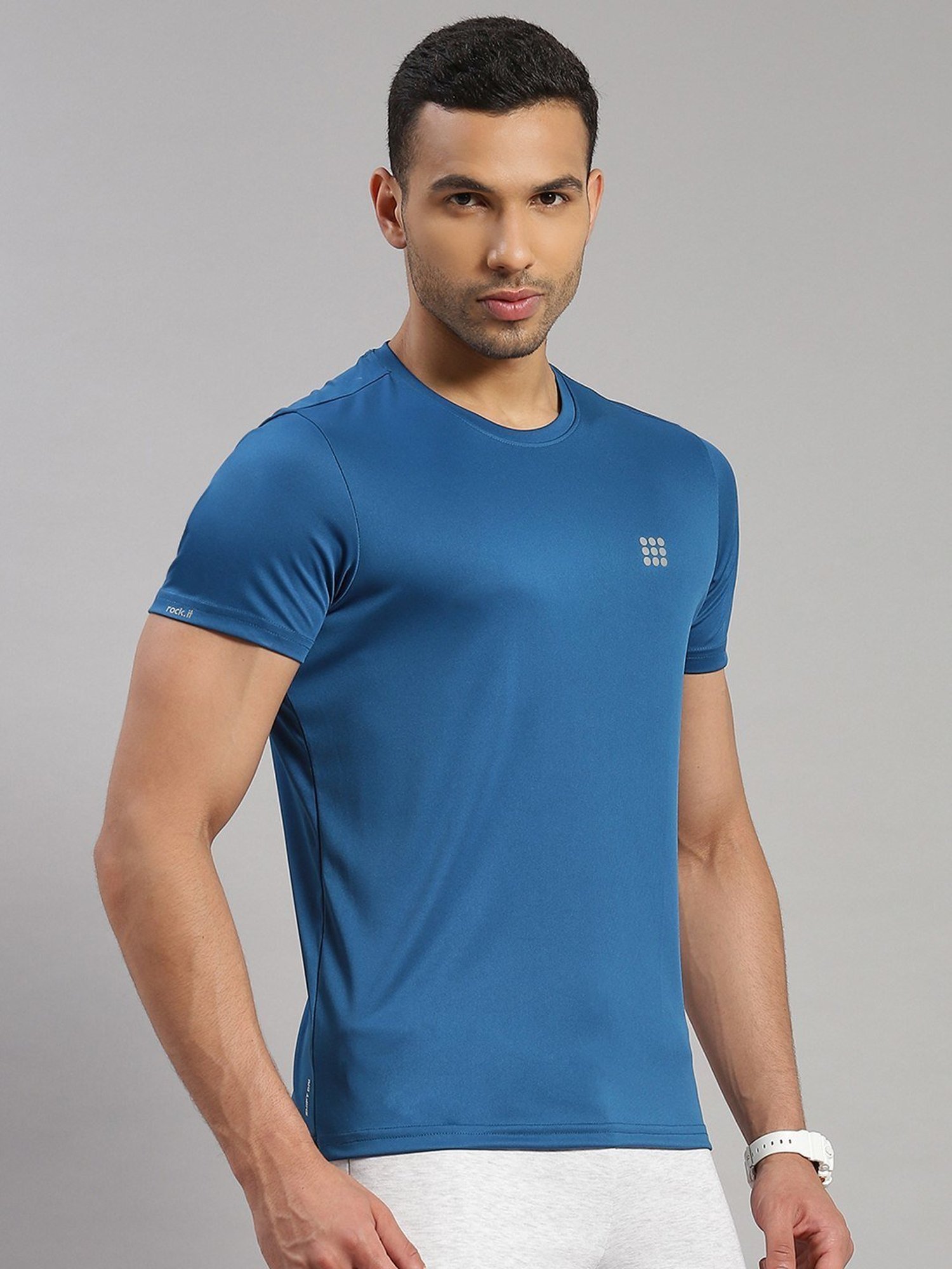 Rock.It Blue Regular Fit T-Shirt