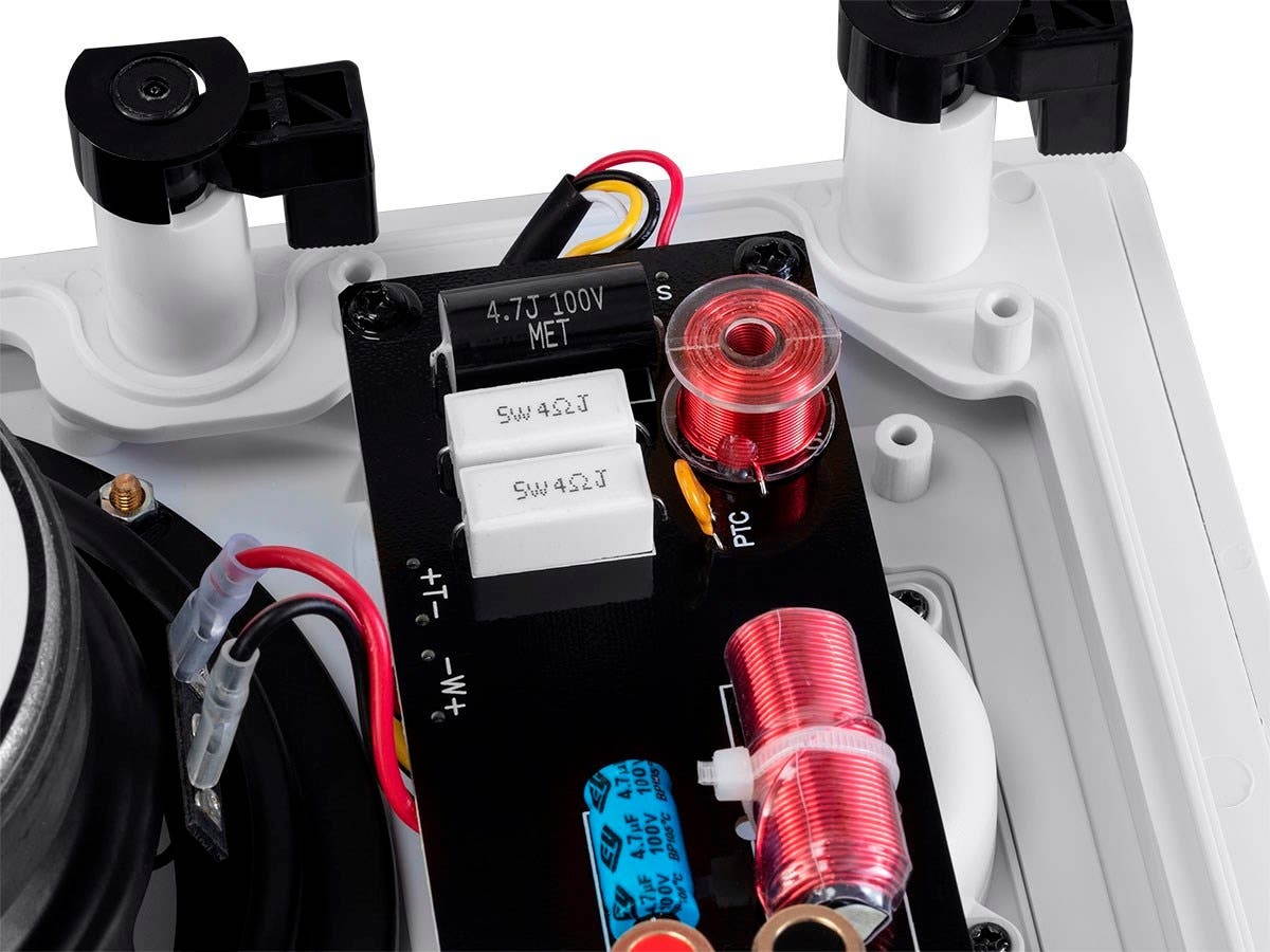 Monoprice 2-Way Architectural Aluminum In-Wall Speakers - 6.5 Inch (Pair) With Micro Ceramic Composite Tweeter - Sycamore Series