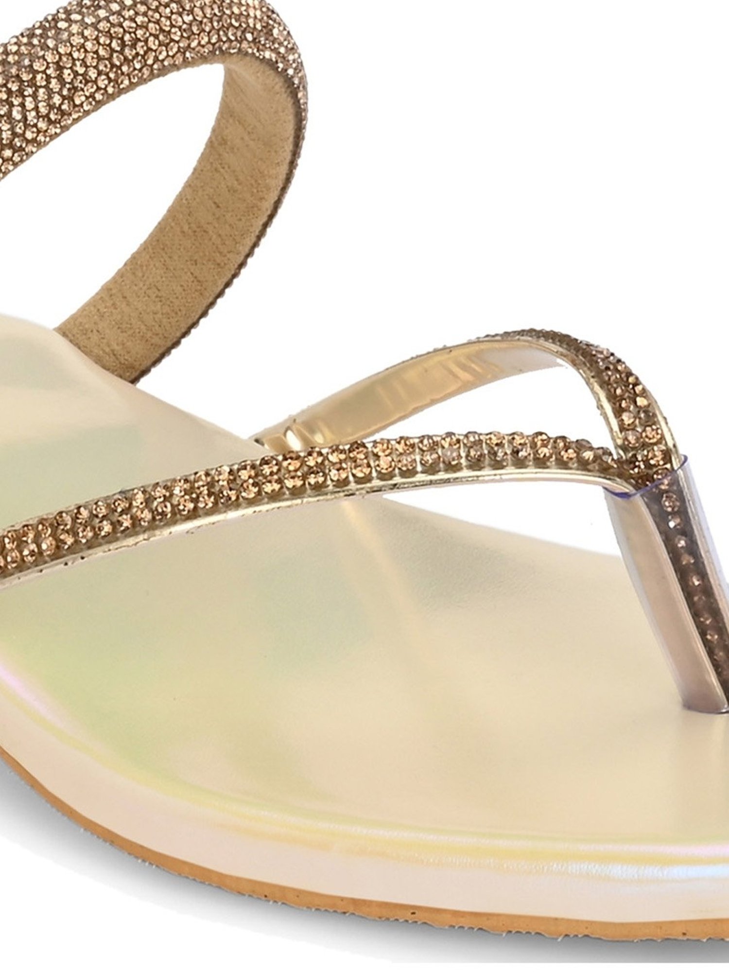 Clog London Women's Cream Thong Sandals