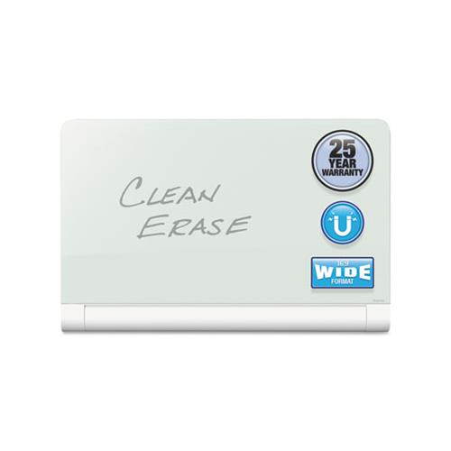 Quartet G7442HT Horizon Magnetic Glass Marker Board With Hidden Tray, 74 X 42, White