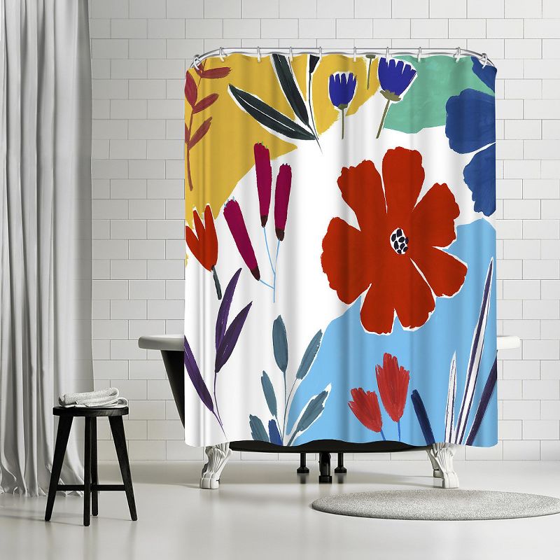 Americanflat Cheerfulness Ii by Pi Creative Art 71" x 74" Shower Curtain