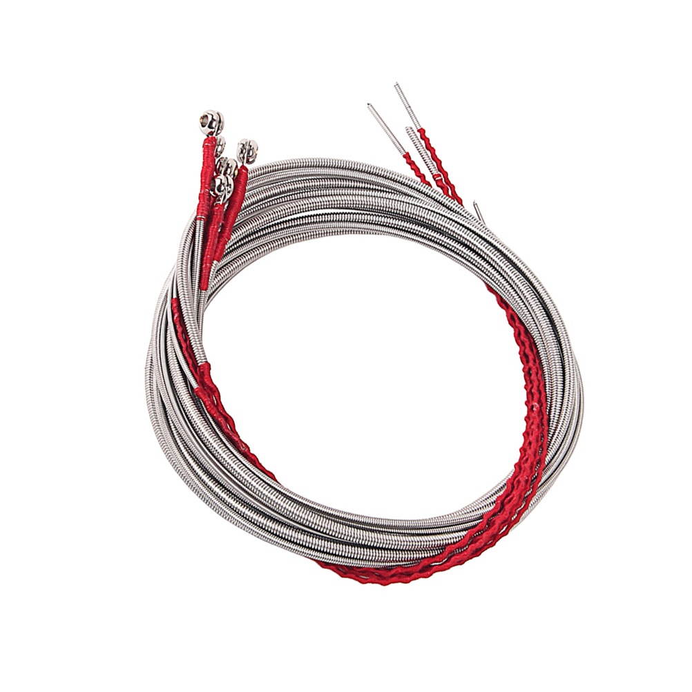 5pcs Metal Strings for 5 String Bass Instrument Great Replacement Parts U32 (Silver)