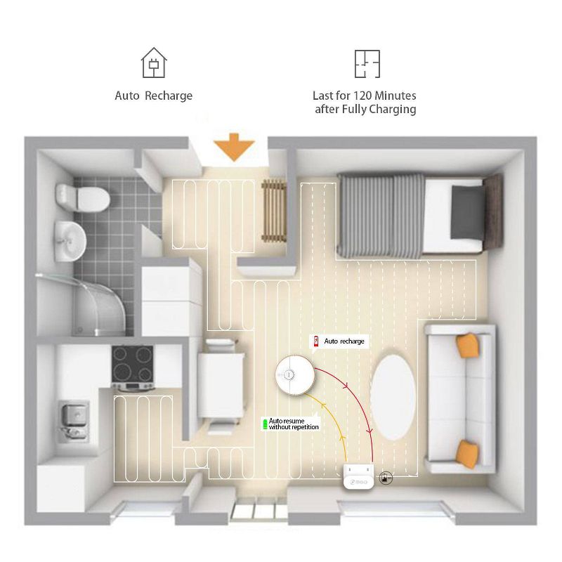 bObsweep PetHair Vision Wi-Fi Connected Robot Vacuum Cleaner and Mop - Steel