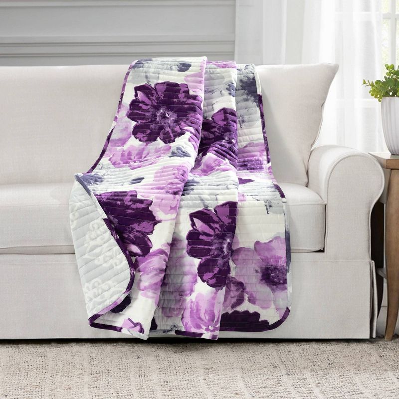 50"x60" Leah Throw Blanket Gray - Lush Décor
