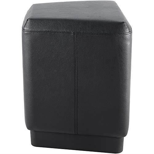 Lorell LLR86940 16.5 x 15.8 x 20.5 in. Contemporary Rectangular Foot Stool, Black