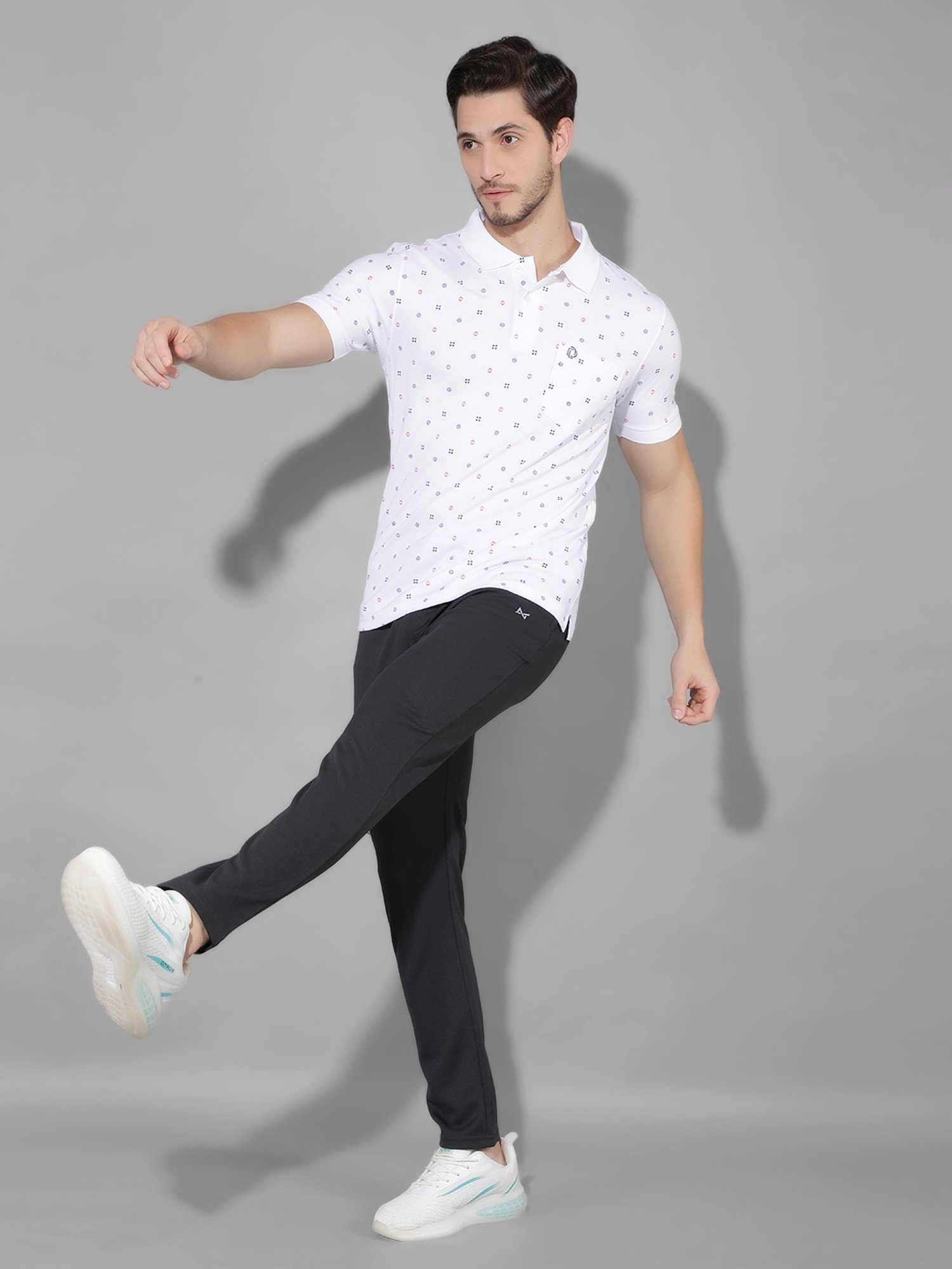 Force NXT Coal Regular Fit Sports Trackpants