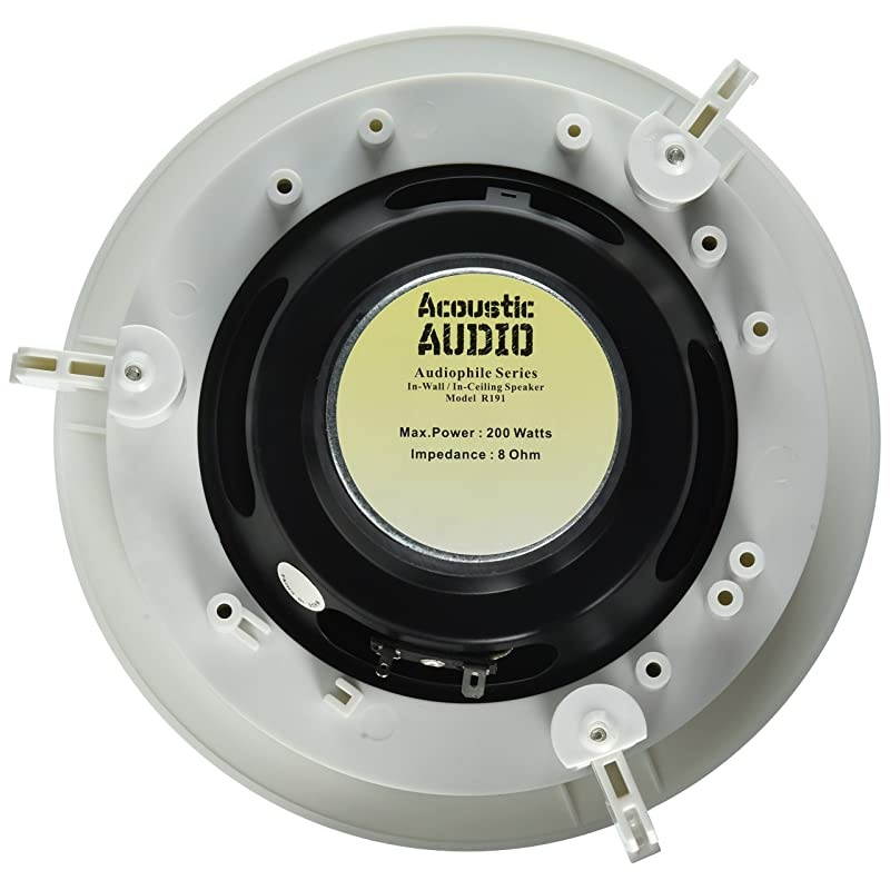 Audio R191 525Inch Round 2 Way Speaker White