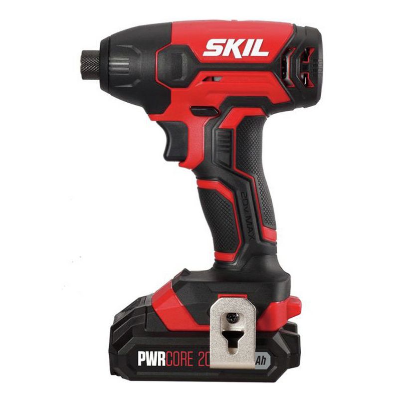 Skil ID572702 PWRCore 20 20V 1/4 in. Hex Impact Driver Kit with (1) 2 Ah Lithium-Ion Battery and Charger