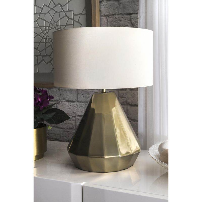 nuLOOM Tacoma 20" Brass Table Lamp Lighting - Brass 20" H x 15" W x 15" D