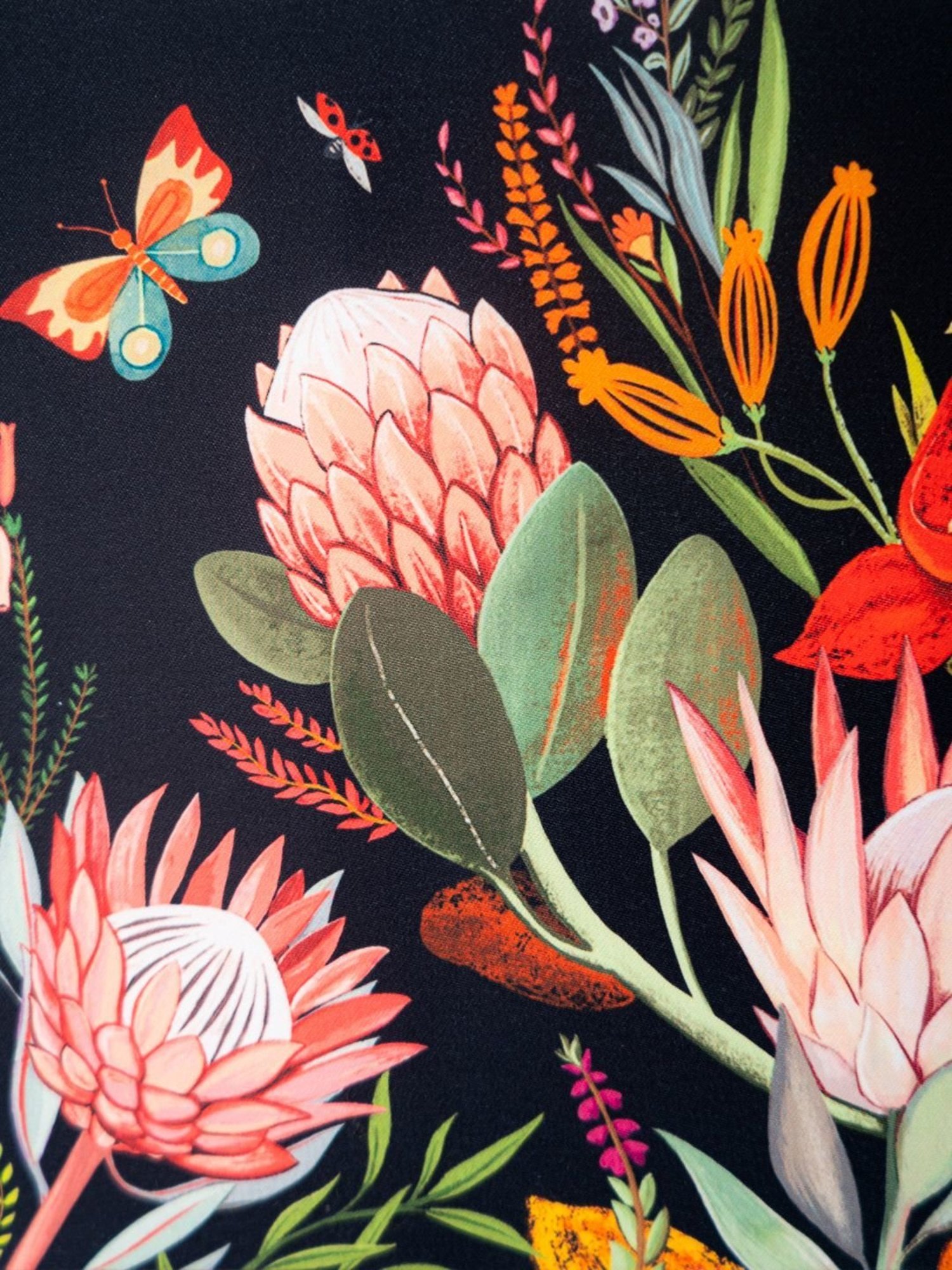 NR by Nidhi Rathi Black Fabric Clutch