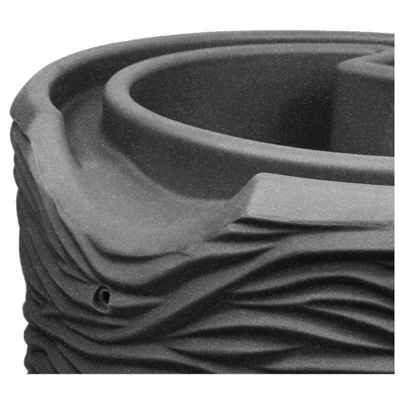 Impressions Palm 65 Gallon Rain Saver - Dark Granite - Good Ideas