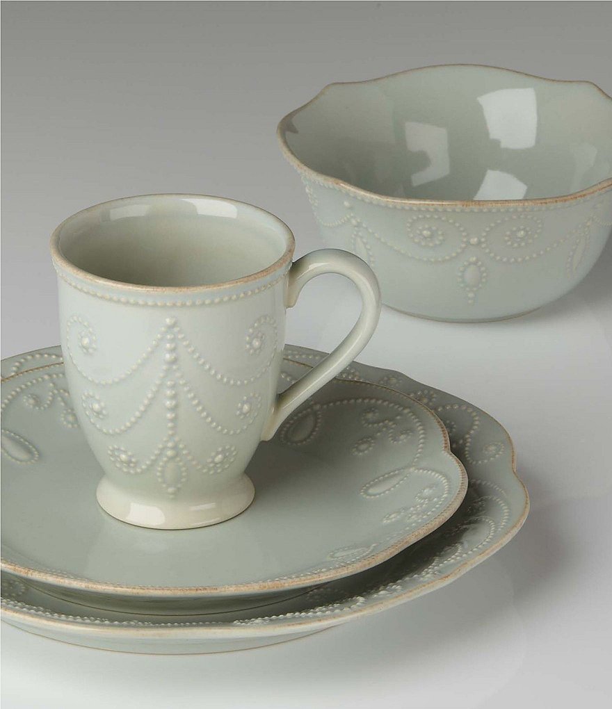 Lenox Opal Innocence Carved Vine Porcelain Saucer