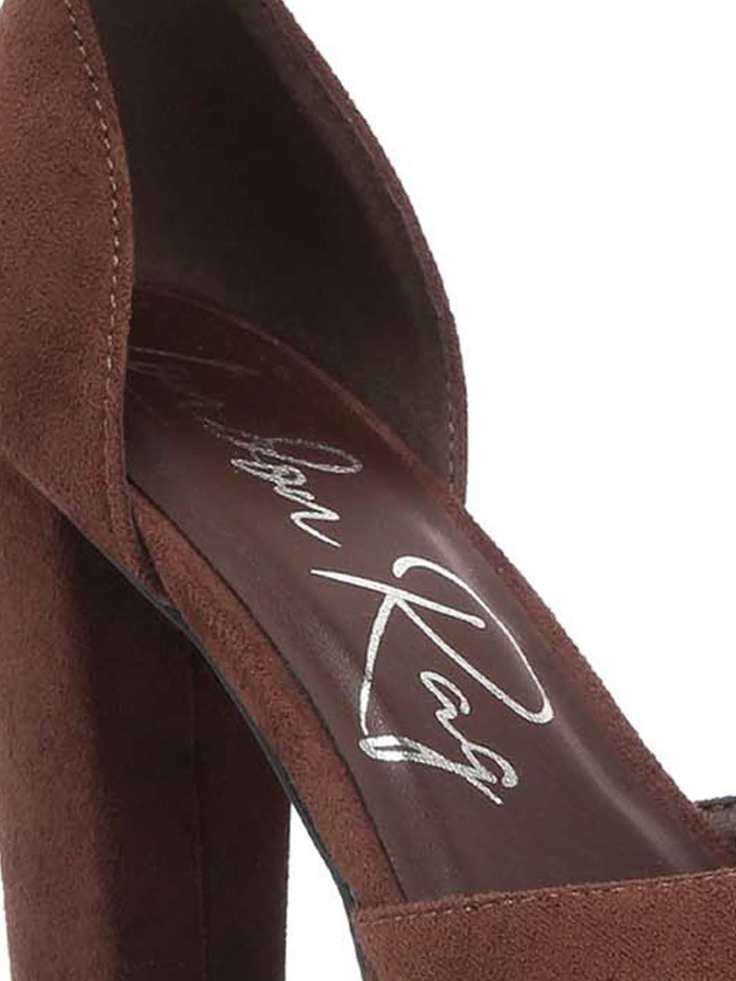 London Rag Women's Brown Ankle Strap Sandals