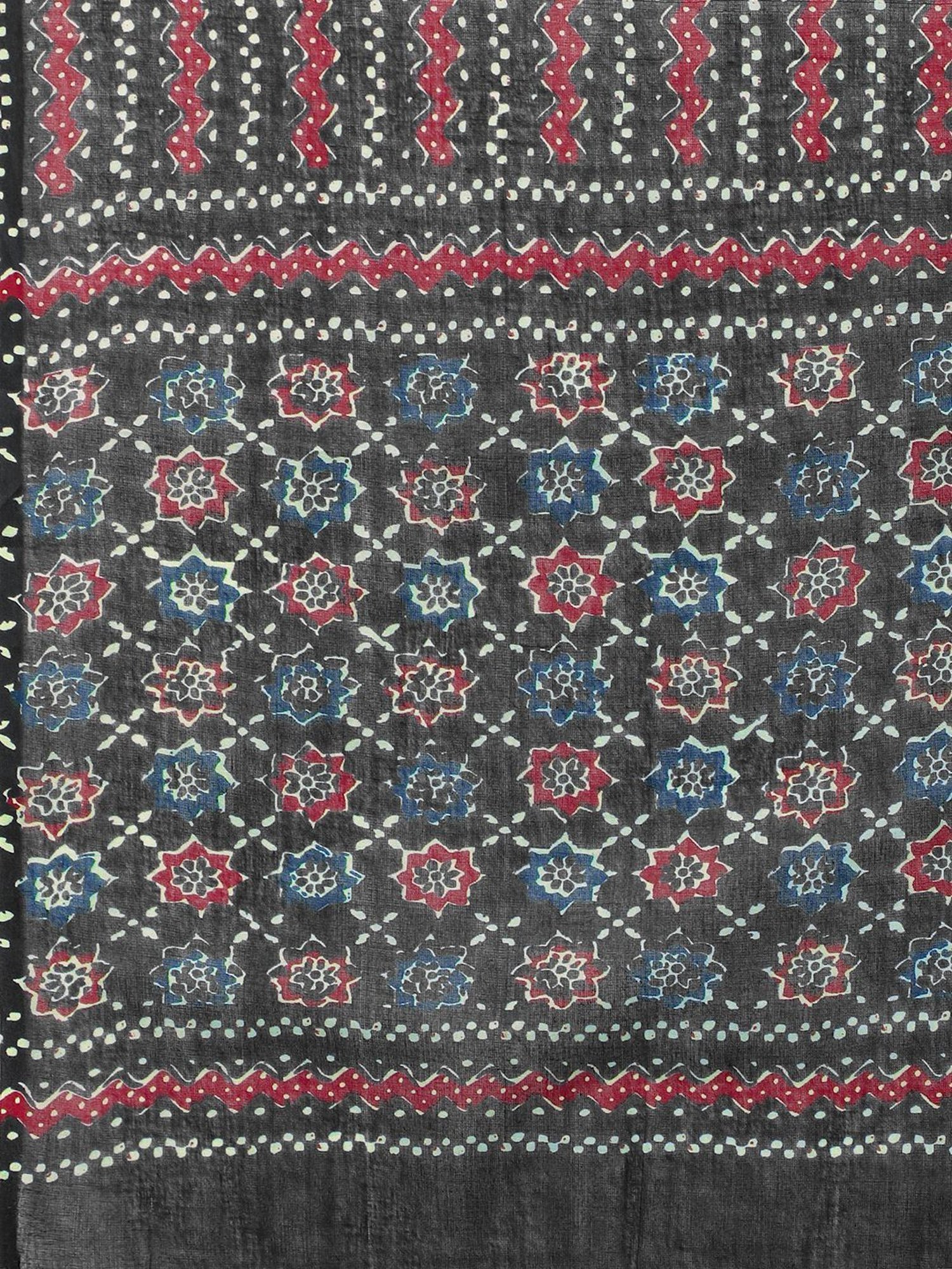 MIRCHI FASHION Black Cotton Embellished Kurta Pant Set With Dupatta