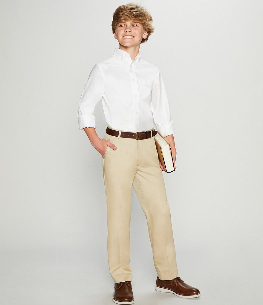 Class Club Big Boys 8-20 Husky Fit Twill Pants