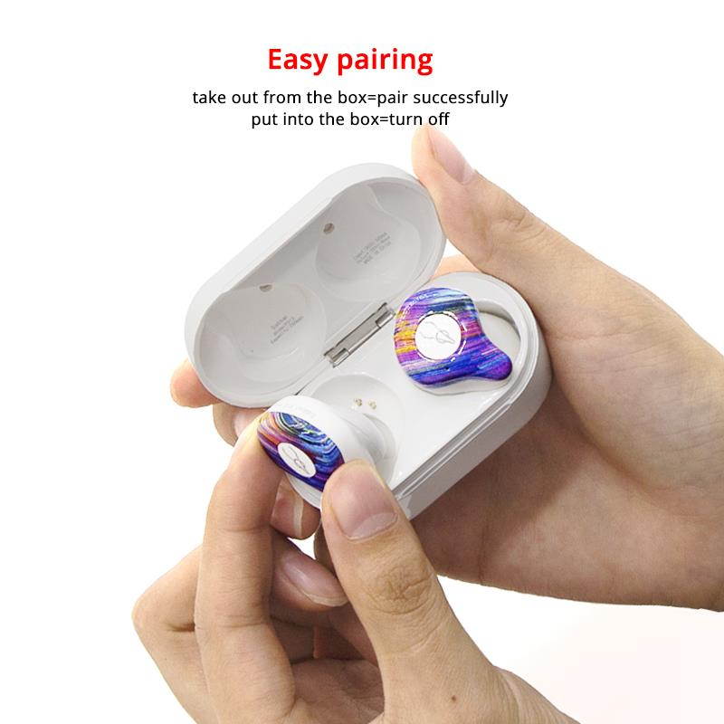 Wireless Earbuds 5.0 Bluetooth Earphone Sport Hifi Headset Handsfree Ear Buds for Samsung iPhone  Bloom