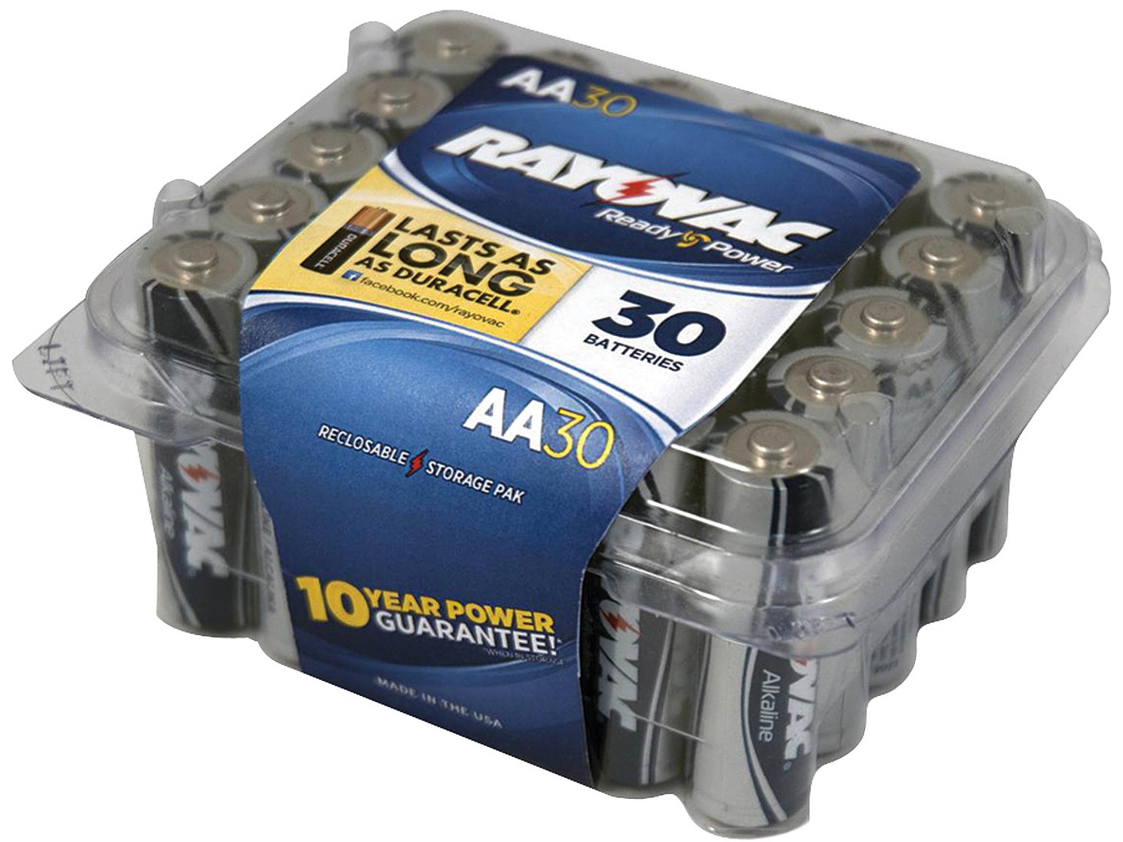 Rayovac Alkaline Battery AA 30/Pack 81530PPTK