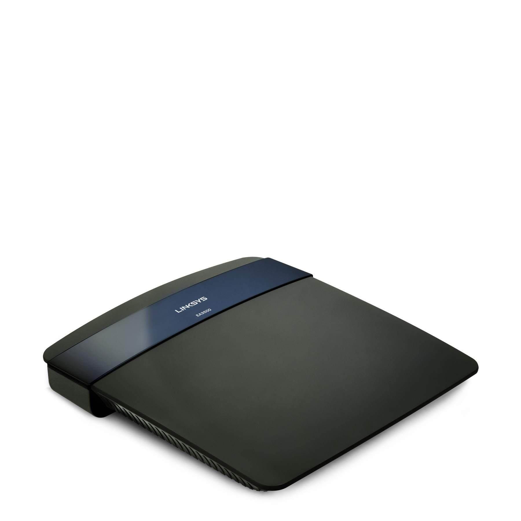 Linksys LNKEA3500 Wireless Router, Dual-Band, 450Mbps, 8 in. x 6 in. x 4 in., Black