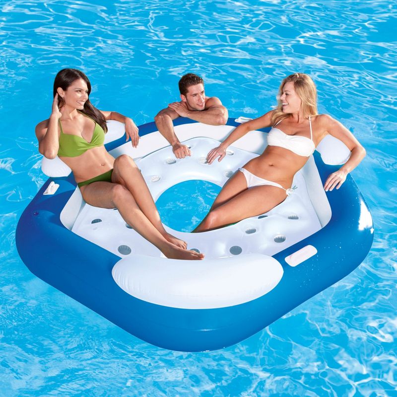 Bestway 3-Person Floating Water Island Lounge Raft With Open Bottom | 43111E