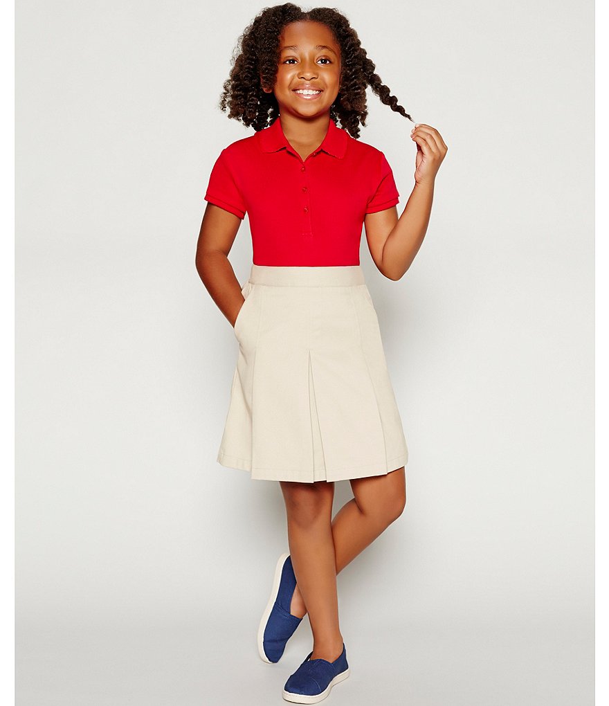 Nautica Big Girls 7-16 Short Sleeve Polo Shirt