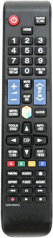 New AA59-00581A Replaced Remote fit for Samsung AA59-00638A AA59-00582A AA59-00580A AA59-00790A UN32EH4500 UN46ES6100F UN32EH5300 UE40ES6300U UE40ES6300UXXU UE40ES6540U 3D Smart LED TV