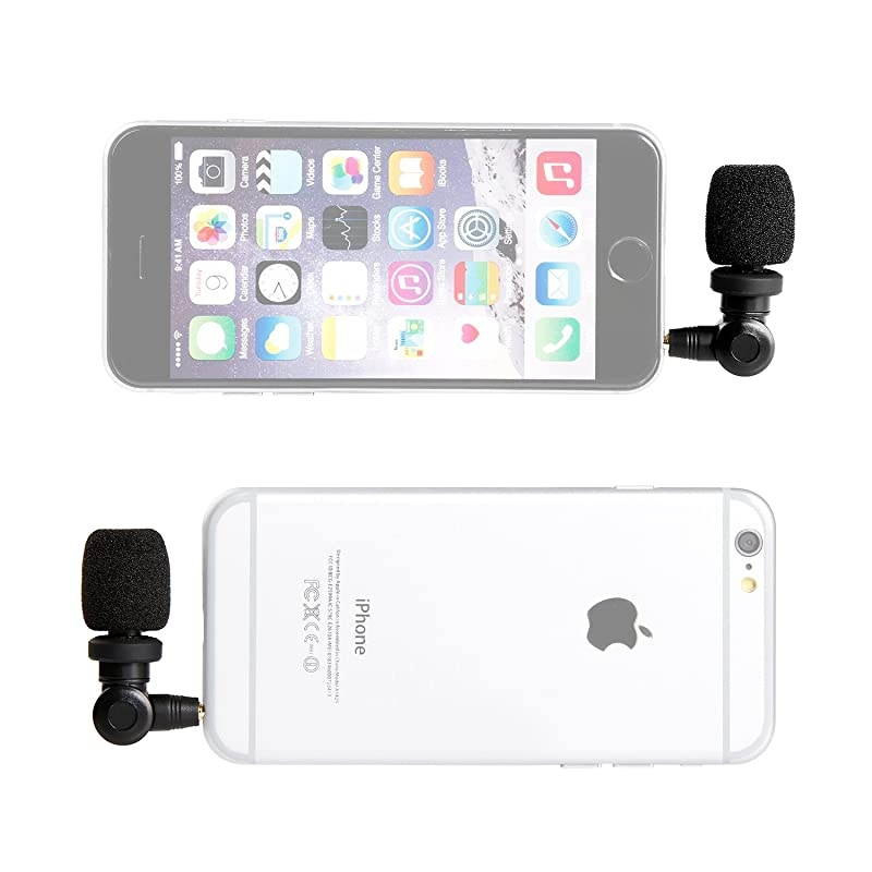 SmartMic Mini Condenser Flexible Microphone for SmartphonesVlogging Microphone for iPhone and YouTube Video Mic for iOS Apple iPhone 7 7s 8 X 11 6 6s iPad and Android Phone