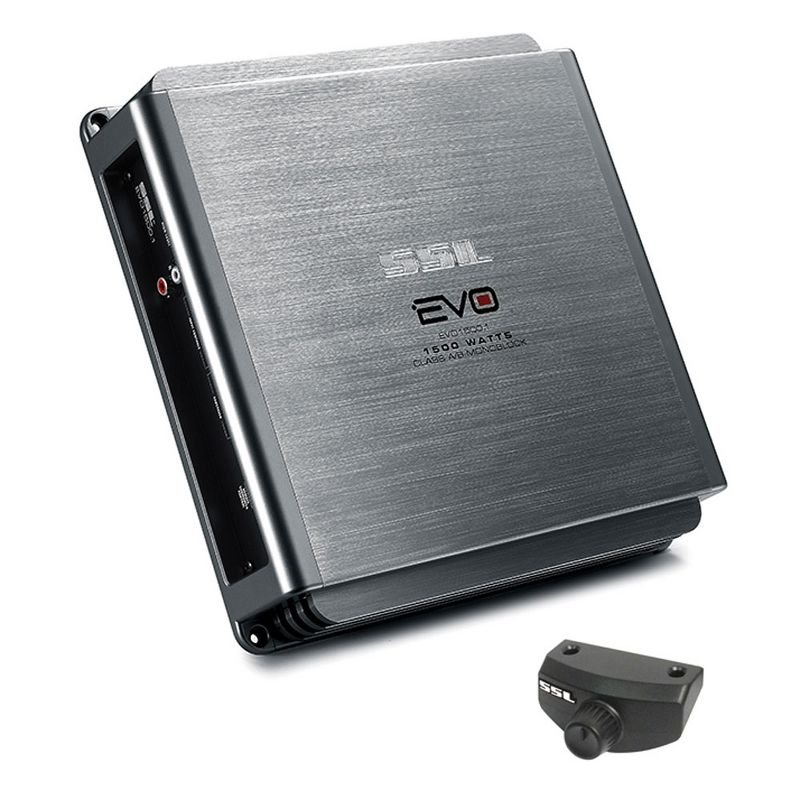 Soundstorm SSL EVO1500.1 1500 Watt Mono AB Car Amp Power with Bass Knob (2 Pack)