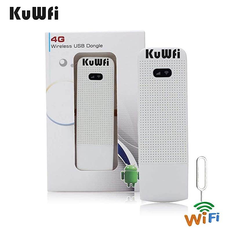 4G WiFi Modem LTE Mobile Hotspot USB Dongle Mini Router Support SIM Card 4G/3G +Wi-Fi Wireless Access Provide for Car or Bus (not Including SIM Card) for USA/CA/Mexico