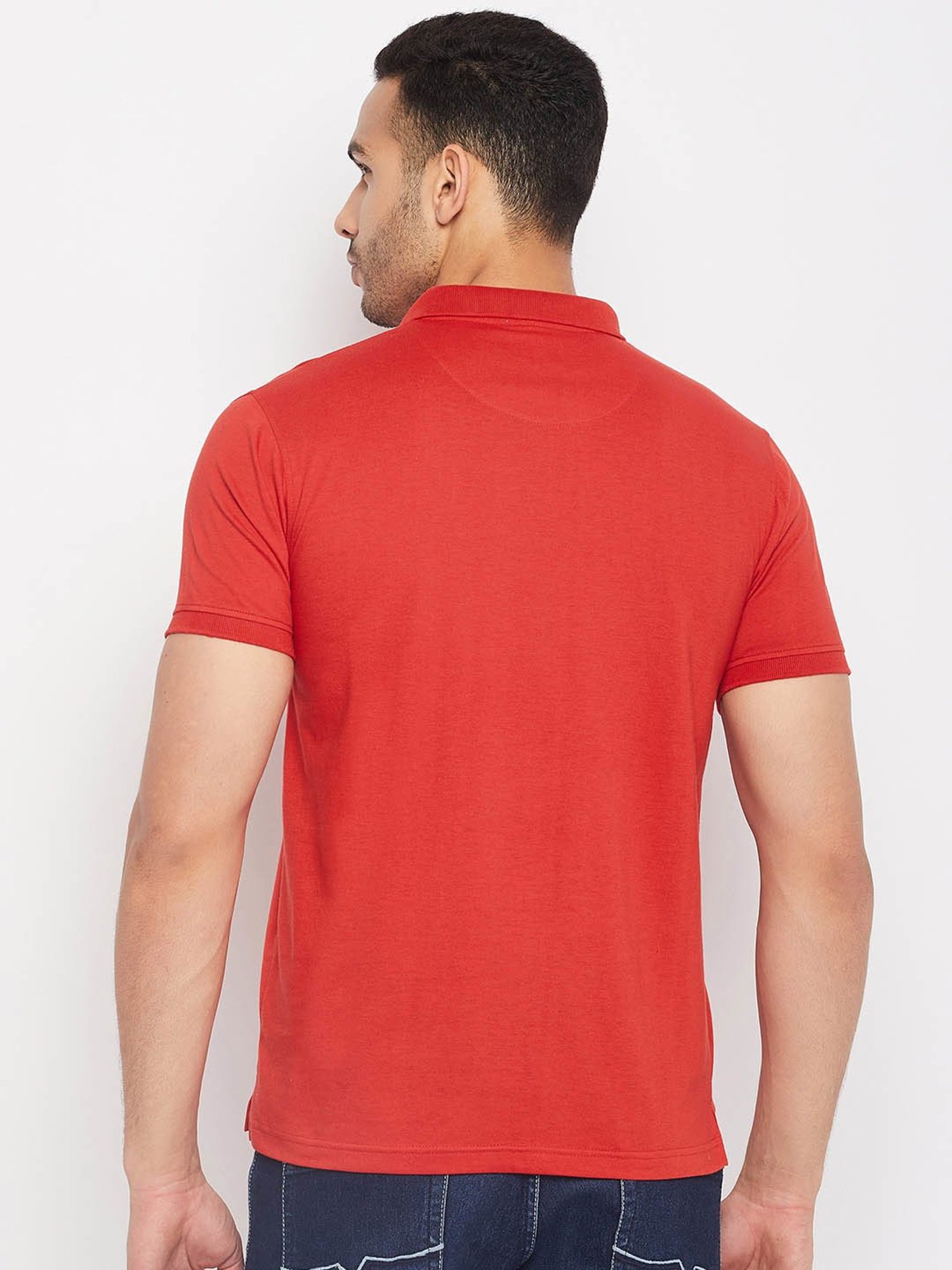 Club York Red Regular fit Polo T-Shirt