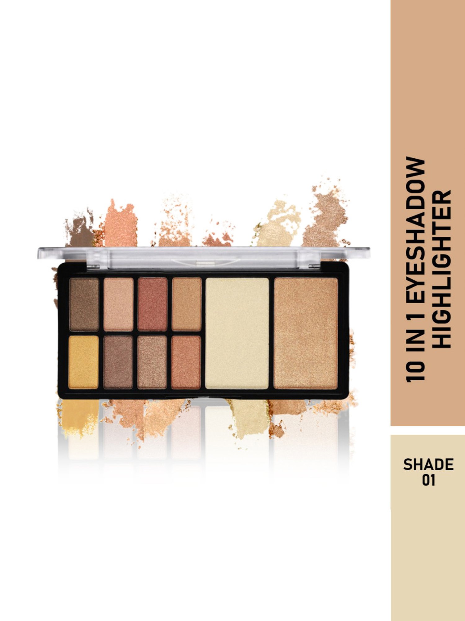 Half N Half 10 In 1 Eyeshadow Highlighter Palette 01 - 23 gm