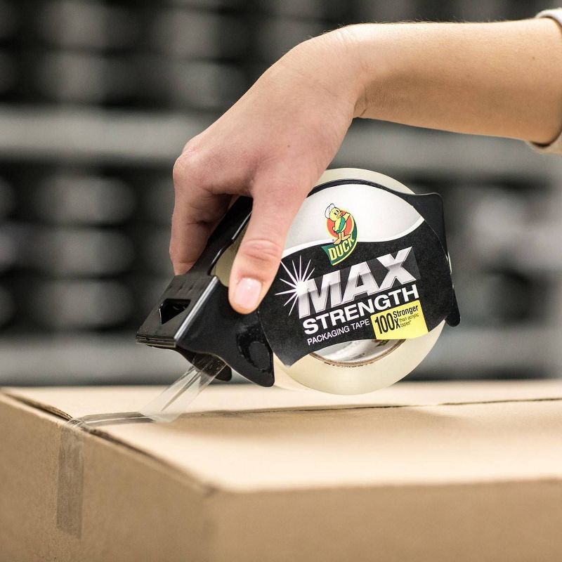 Duck 2pk 1.88" x 54.6yd/Roll Max Strength Packing Tape With Dispenser