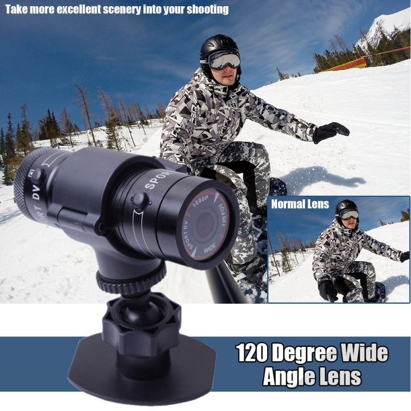 Mini F9 5MP HD 1080P H.264 Waterproof Sports DV Camera Camcorder Car DVR Outdoor Bike Helmet