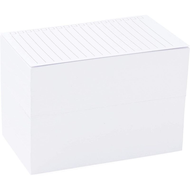 Okuna Outpost 300 Pack Vertically Ruled Index Cards with Check Boxes, Daily Checklist (3 x 5 In)