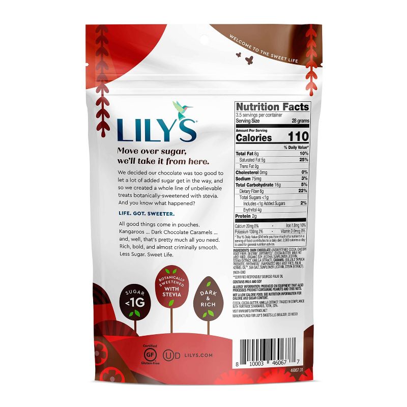 Lily's Dark Chocolate Caramels - 3.5oz