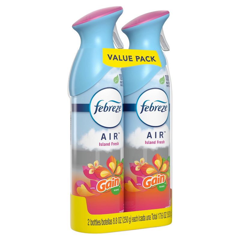 Febreze Odor-Eliminating Air Freshener, with Gain Scent - Island Fresh -  8.8 fl oz